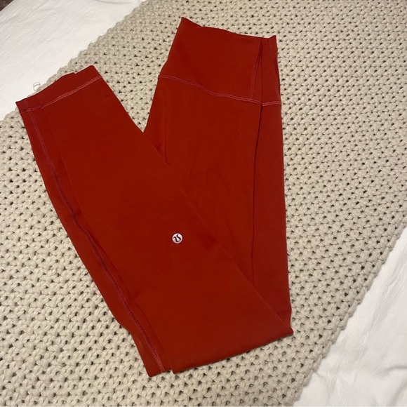 lululemon athletica Pants - lululemon athletica Women's High-Rise Red Leggings